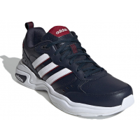 Кроссовки Adidas Strutter черно-белые с красным